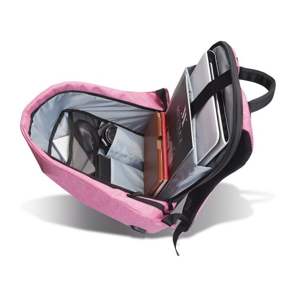 Zaino nero e rosa con porta USB My Valice SECRET Smart Bag - Myvalice-image-1