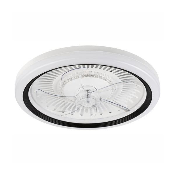 Plafoniera a LED bianca con ventilatore Gemma - LAMKUR