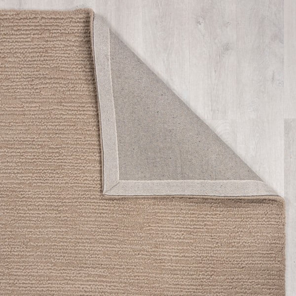 Tappeto beige in lana tessuto a mano 200x290 cm Harris Boucle – Flair Rugs-image-3