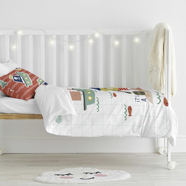 Biancheria da letto in cotone per bambini Pirata, 100 x 120 cm Pirate Life - Moshi Moshi-image-1