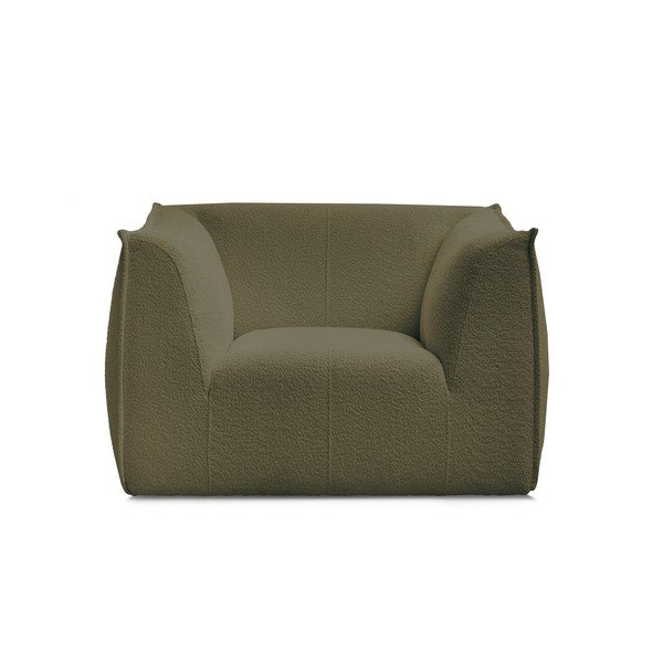 Poltrona verde con rivestimento in bouclé Giorgia – Bobochic Paris-image-3