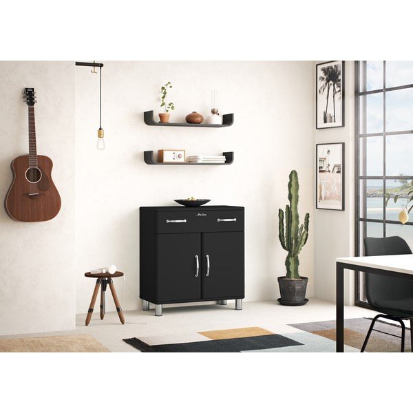 Mensola a muro nera Flower - Tenzo-image-2