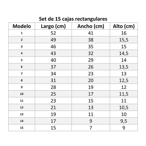 Scatole di cartone in set da 15 con coperchio Route - Casa Selección-image-4