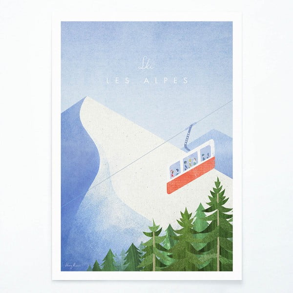 Poster , A3 Les Alpes - Travelposter