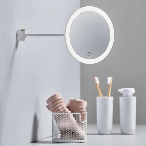 Specchio da parete grigio Eve, ø 17,5 cm - Zone-image-1