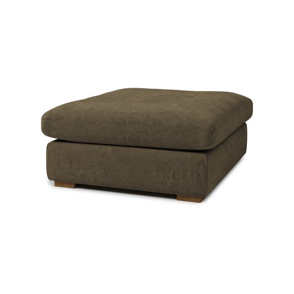 Pouf in tessuto marrone chiaro Comfy - Scandic-image-1