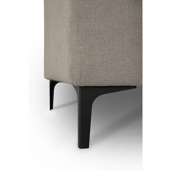 Divano angolare marrone chiaro (con penisola a sinistra/a U) con rivestimento in ciniglia Fabian – Scandic-image-4