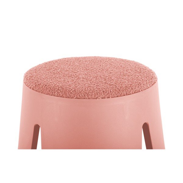 Sgabello in plastica rosa chiaro Savor - Leitmotiv-image-3
