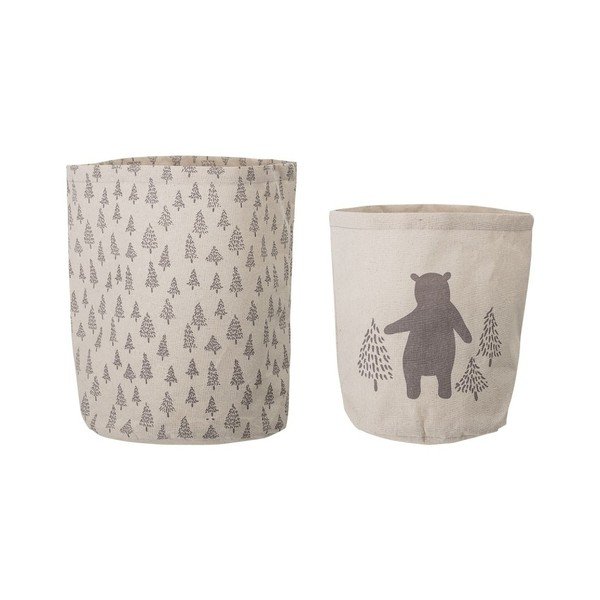 Set di 2 cesti portaoggetti Bear - Bloomingville