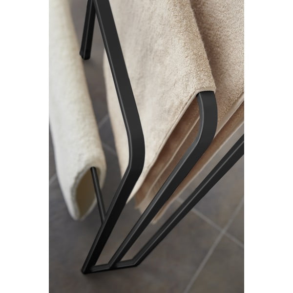 Porta asciugamani in metallo nero Yamazaki Tower - YAMAZAKI-image-3