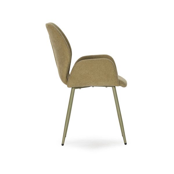 Set di sedie da pranzo verde in imbottito 2 pz Ansu – Marckeric-image-3