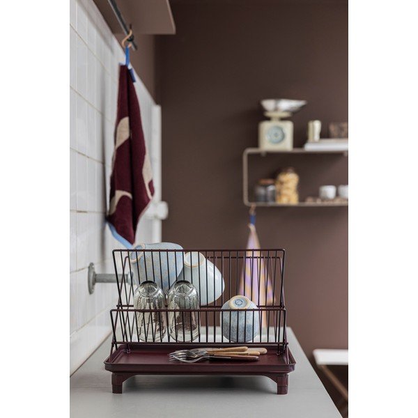 Scolapiatti a due piani burgundy 42x29 cm Dry-It – Mette Ditmer Denmark-image-4