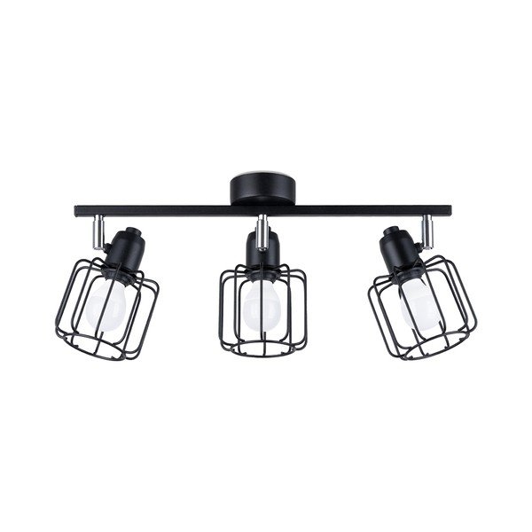 Lampada da soffitto nera ø 10 cm Salom - Sollux