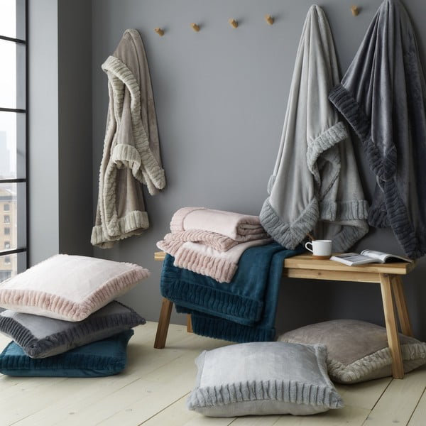 Coperta 150x200 cm Velvet and Faux Fur - Catherine Lansfield-image-4