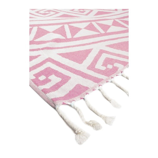 Asciugamano hammam rosa Mirabelle, 165 x 100 cm - Kate Louise-image-1