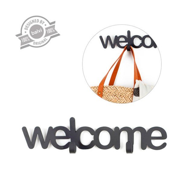 Věšák Welcome, černý