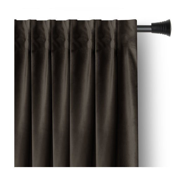 Tenda parzialmente oscurante marrone in velluto 140x270 cm – Restilo