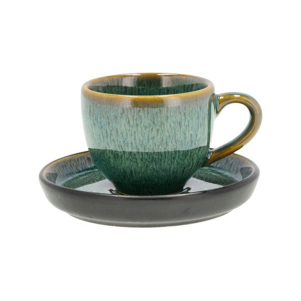 Tazzina per espresso verde in ceramica 70 ml Gastro Green/Black – Bitz