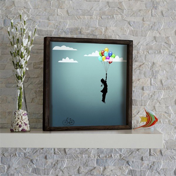 Pittura murale Baloons, 34 x 34 cm - Evila Originals