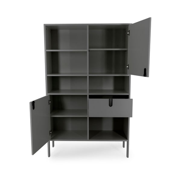 Libreria grigia 109x176 cm Uno - Tenzo-image-3