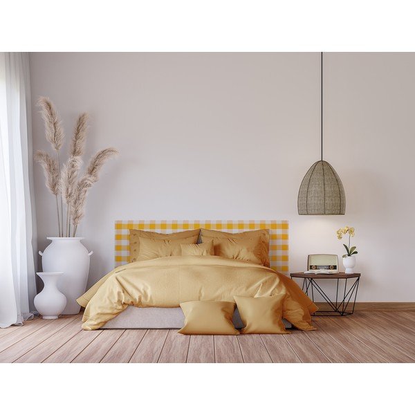 Testata imbottita gialla 165x52 cm Billie - Really Nice Things-image-3