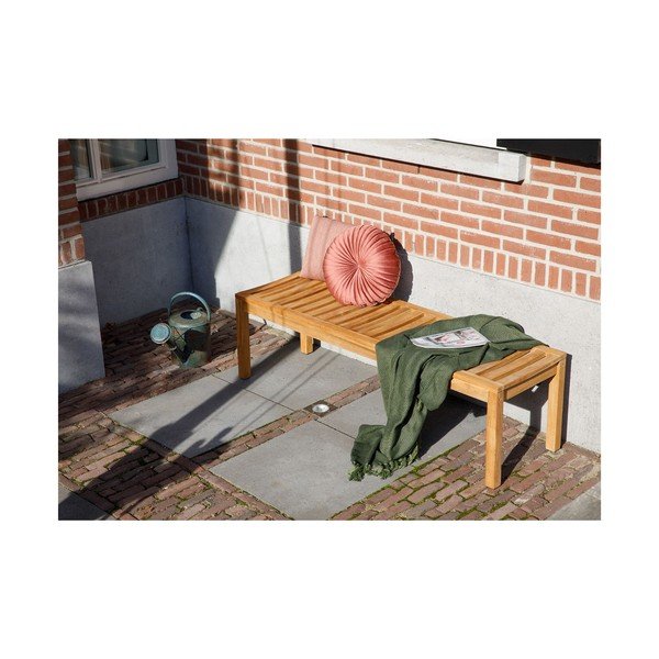 Panchina da giardino in legno di colore naturale Comfort - Exotan-image-1