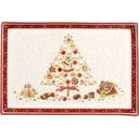 Piatto da portata in porcellana rossa e beige con motivo natalizio Villeroy & Boch, 40 x 27,5 cm - Villeroy&Boch