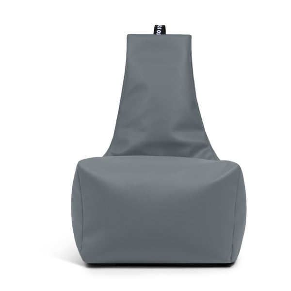 Puof a sacco arancione con rivestimento in finta pelle Icy XL – So Soft?-image-1