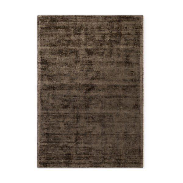Tappeto marrone in viscosa tessuto a mano 80x150 cm Noemi – Vikosa