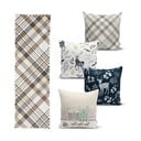 Set di 4 federe natalizie e runner da tavola Stagione delle vacanze - Minimalist Cushion Covers