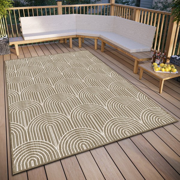 Tappeto marrone per esterni 160x230 cm Pangli Linen - Hanse Home-image-1