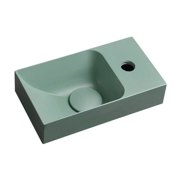 Lavabo color menta in calcestruzzo 31x17 cm Piccolino – Sapho