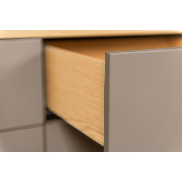 Cassettiera bassa marrone in rovere 109x79 cm Dot - Tenzo-image-4