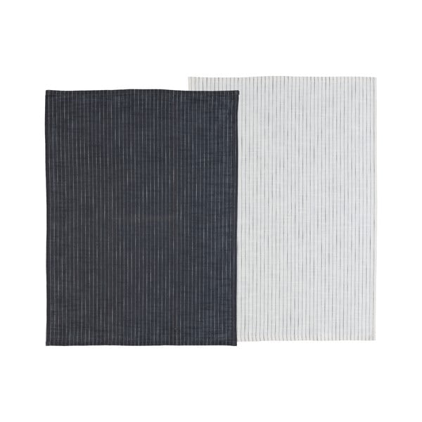 Set di strofinacci in cotone 2 pz 50x70 cm Line – Södahl