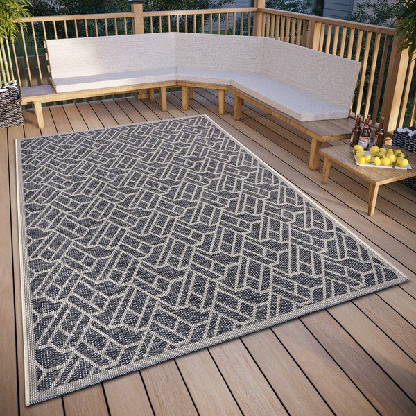 Tappeto per esterni grigio scuro 190x290 cm Clyde Eru - Hanse Home-image-1
