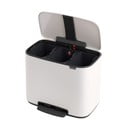Cestino per la spazzatura in acciaio bianco per raccolta differenziata/con pedale 33 l Bo – Brabantia
