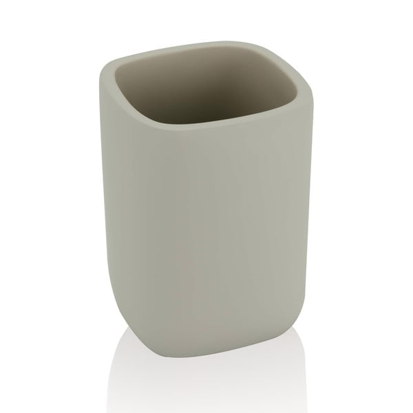 Tazza in ceramica grigia per spazzolini da denti Elegant - Tomasucci