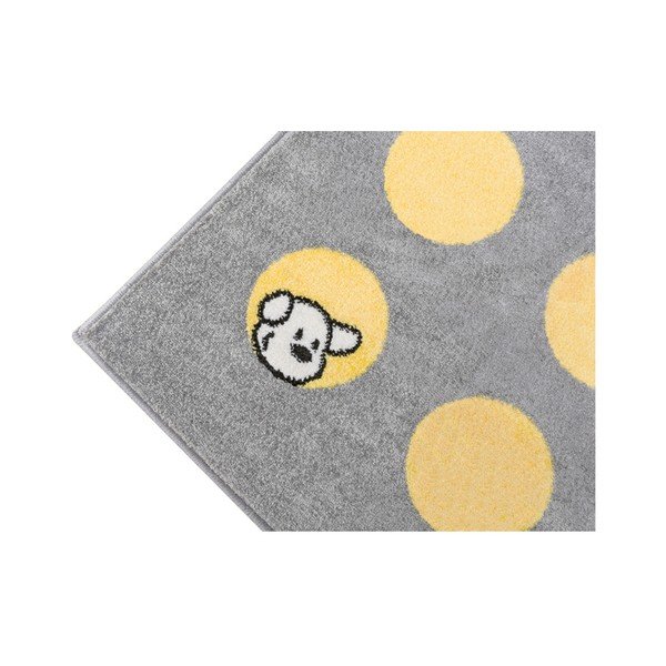 Tappeto giallo-grigio Cucciolo, 160 x 230 cm - Mazzini Sofas-image-1