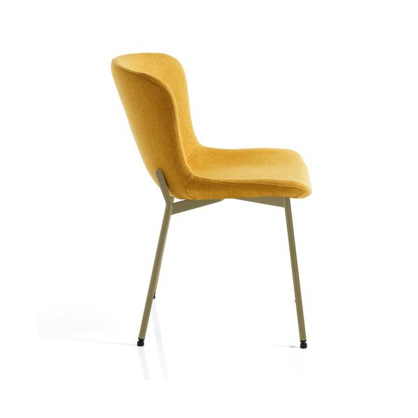 Sedie da pranzo in set giallo ocra 2 pz Snug – Tomasucci-image-2