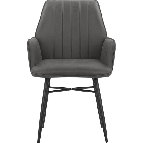 Set di sedie da pranzo color antracite 2 pz Anzo - Støraa-image-3