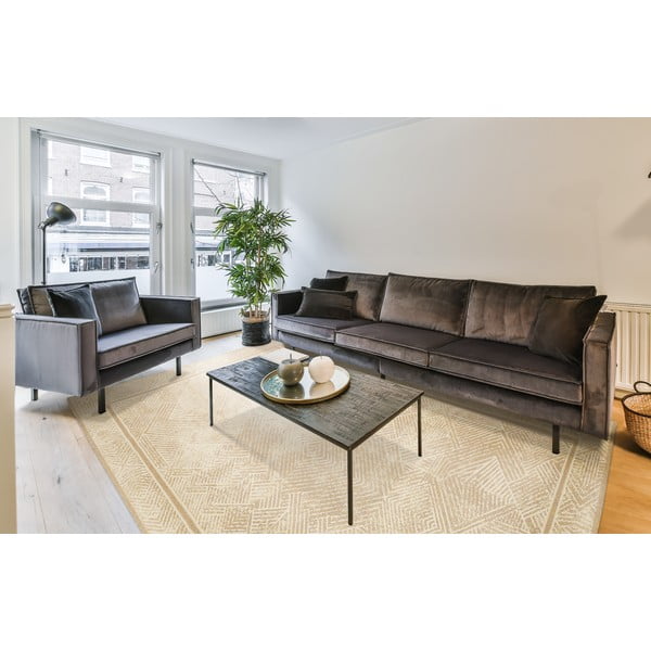 Tappeto in lana beige 133x180 cm Jenny - Agnella-image-1