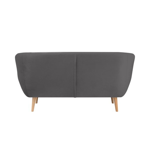 Divano a due posti grigio Benito - Mazzini Sofas-image-1