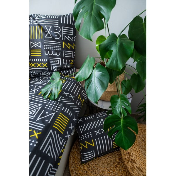 Biancheria da letto in cotone grigio per letto singolo 140x200 cm LP Dita Runy - Cotton House-image-1