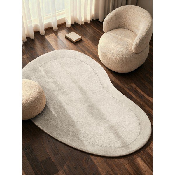 Tappeto color crema in misto lana tessuto a mano 125x200 cm Kari Organic – Villeroy&Boch-image-1