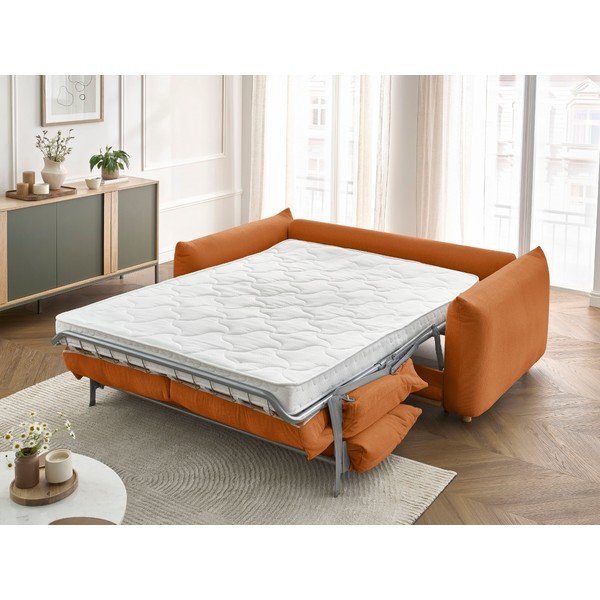 Divano arancione allungabile 214 cm Ernest – Bobochic Paris-image-1