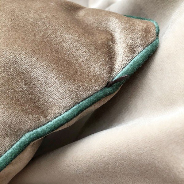 Cuscino in velluto beige Paul, 43 x 43 cm - Joynodes-image-2