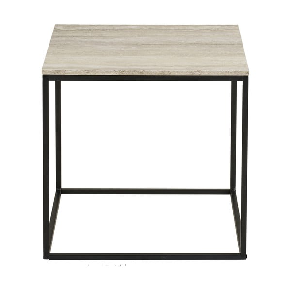 Tavolino con effetto pietra 45x45 cm Vita – House Nordic-image-2