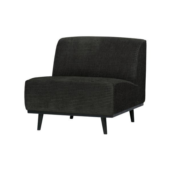 Poltrona in velluto a coste grigio scuro Statement - BePureHome-image-1