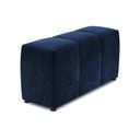 Bracciolo in velluto blu per divano componibile Rome Velvet - Cosmopolitan Design