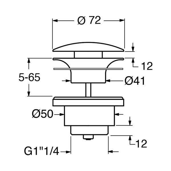 Tappo per lavabo Gsi - Sapho-image-1